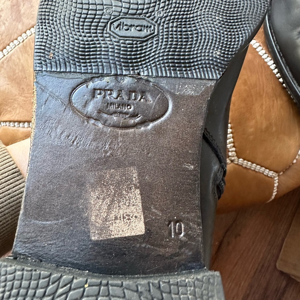 PRADA | Men’s Size 10 Black Leather Boots - Picture 3 of 8